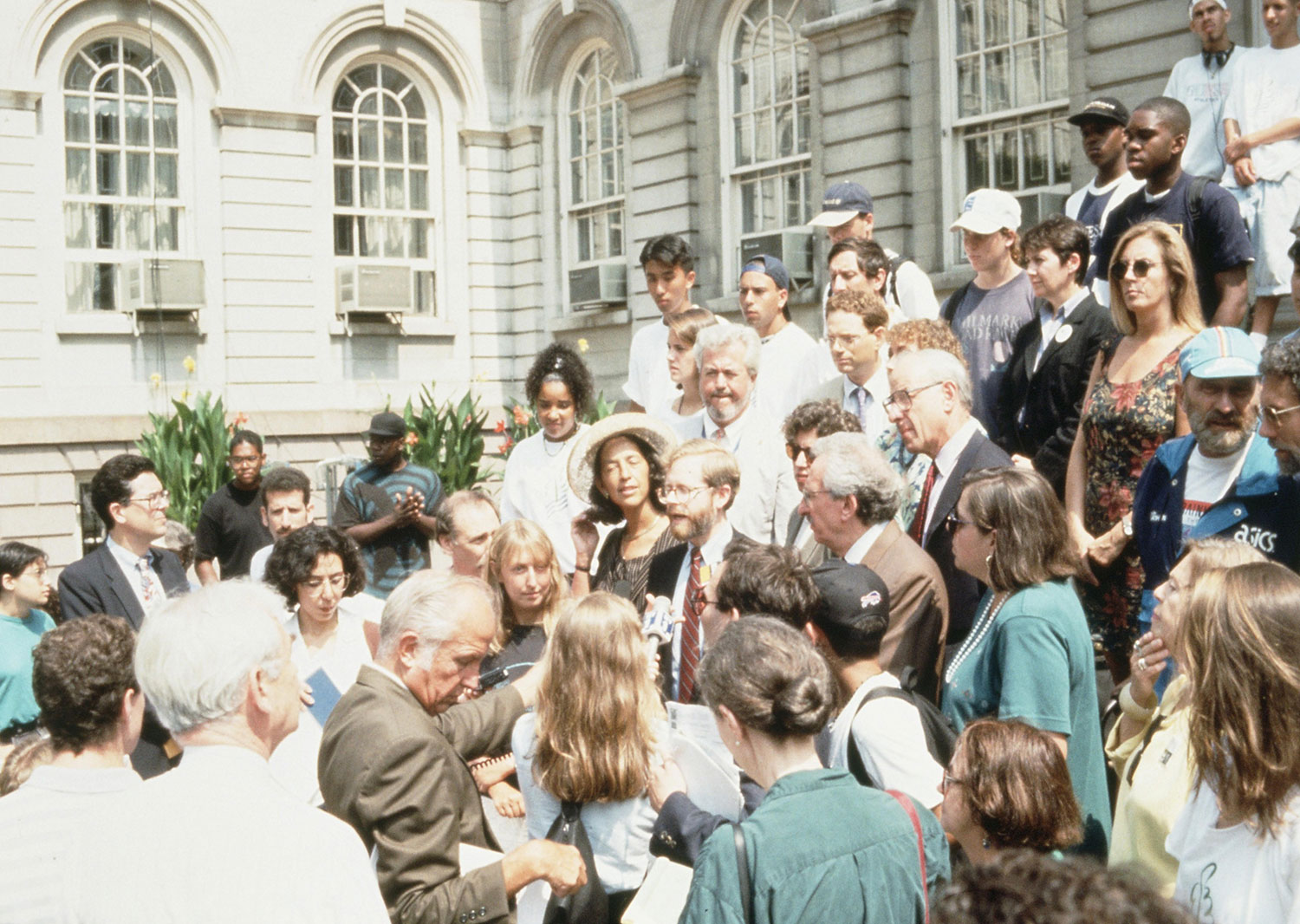 City Hall rally for Hudson River Park 1990