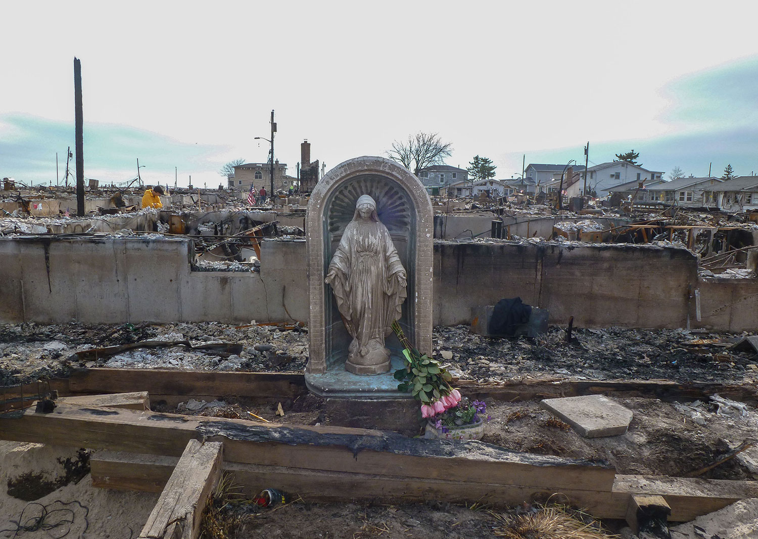 After the Breezy Point Fire, Superstorm Sandy 2012