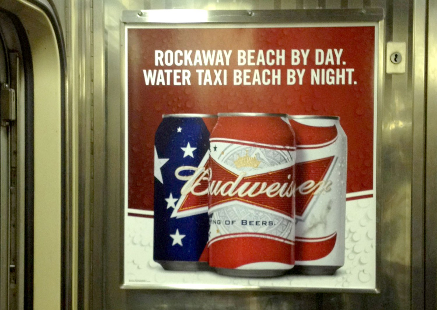 Budweiser Ad In New York City Subway 2010